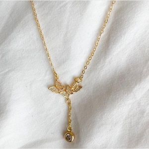 Butterfly Lariat Necklace